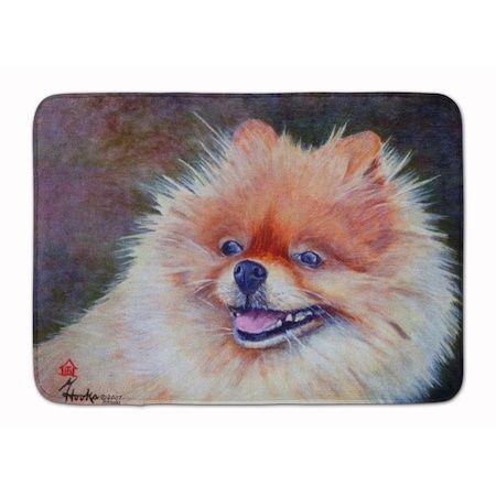 Carolines Treasures Pomeranian Head Machine Washable Memory Foam Mat MH1056RUG